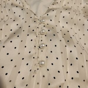 Sara michelle polka dot blouse